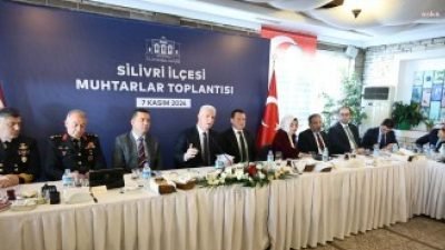 Silivri Belediyesi’nin düzenlediği Silivri İlçesi Muhtarlar Toplantısı, İstanbul Valisi Davut