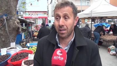 Sinop'un Erfelek ilçesinde yetişen kuzu kestanesi tezgahlarda 200 ila 500