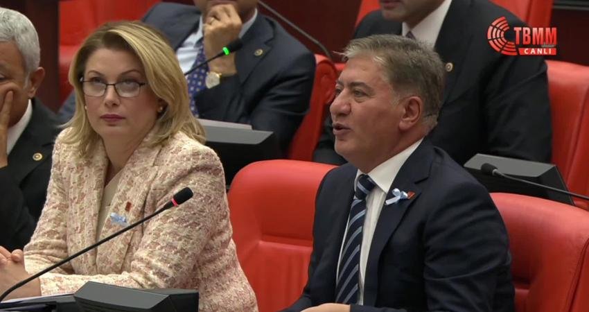 AK Parti Grup Başkanvekili Özlem Zengin, TBMM Genel Kurulu'nda  CHP'li belediyelerin