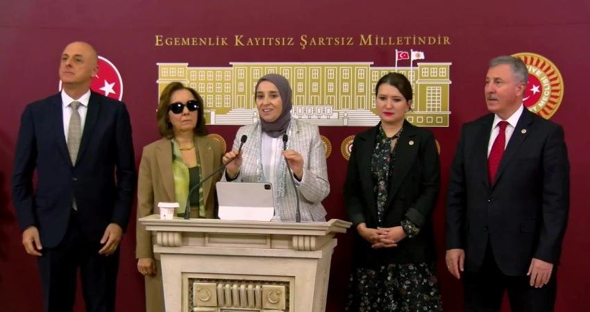 DEVA Partisi Genel Başkan Yardımcısı Elif Esen, TBMM'de düzenlediği basın