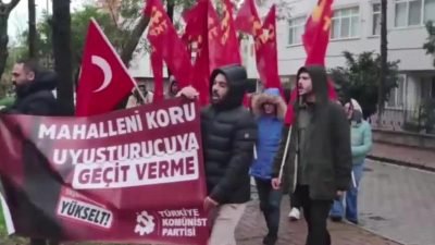 TKP Samsun İl Örgütü, uyuşturucu bağımlılığına karşı eylem yaptı. Samsun