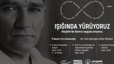Ataşehir Belediyesi, Ulu Önder Mustafa Kemal Atatürk’ü ebediyete intikalinin 86’ncı