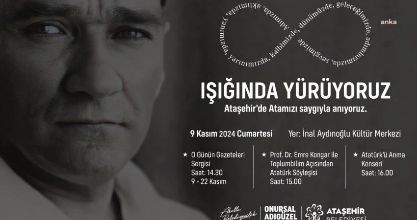 Ataşehir Belediyesi, Ulu Önder Mustafa Kemal Atatürk’ü ebediyete intikalinin 86’ncı