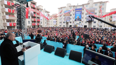 Cumhurbaşkanı Recep Tayyip Erdoğan, Gaziantep’te deprem ve sosyal konut anahtar