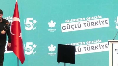 Gelecek Partisi Genel Başkanı Ahmet Davutoğlu, partisinin 5'inci kuruluş yıl