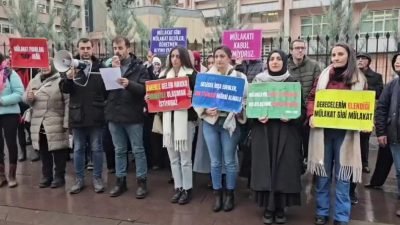 Milli Eğitim Bakanlığı önünde eylem mülakat mağduru öğretmenler, "Taleplerimiz mülakatın