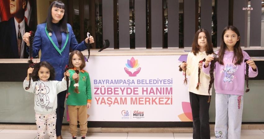 Bayrampaşa Belediyesi'nin başlattığı “Saçım Saçın Olsun Çocuk” projesi kapsamında çocuklar