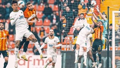 Trendyol Süper Lig'de 15'inci hafta maçında Bellona Kayserispor sahasında Corendon