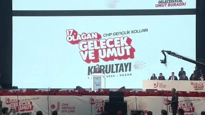CHP’nin 17’nci Olağan Gençlik Kolları Kurultayı’nda adaylık konuşması yapan Parti