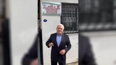 İzmir'in Karşıyaka İlçesindeki Cumhuriyet Mahallesi Muhtarlığı'na kayyum atandığını duyuran CHP