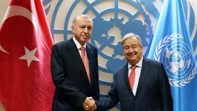 Cumhurbaşkanı Recep Tayyip Erdoğan, Birleşmiş Milletler (BM) Genel Sekreteri Antonio