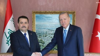Cumhurbaşkanı Recep Tayyip Erdoğan, Irak Başbakanı Muhammed Şiya el Sudani ile