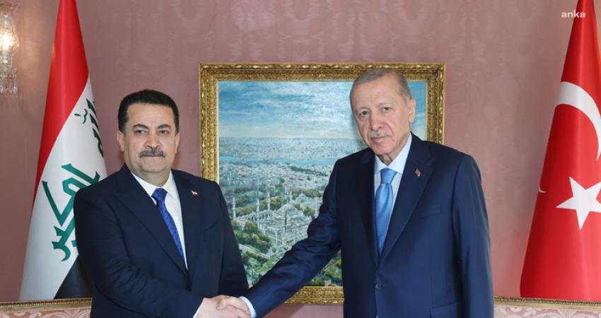 Cumhurbaşkanı Recep Tayyip Erdoğan, Irak Başbakanı Muhammed Şiya el Sudani ile