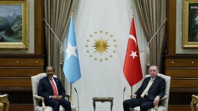 Cumhurbaşkanı Erdoğan, Somali Cumhurbaşkanı Hasan Şeyh Mahmud ile görüştü