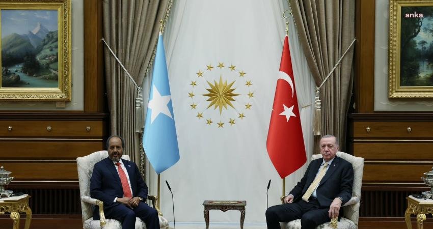 Cumhurbaşkanı Erdoğan, Somali Cumhurbaşkanı Hasan Şeyh Mahmud ile görüştü
