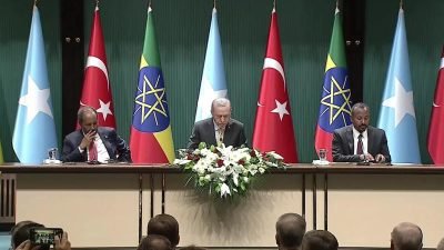 Cumhurbaşkanı Recep Tayyip Erdoğan, Cumhurbaşkanlığı’nda Somali Cumhurbaşkanı Hasan Şeyh Mahmud