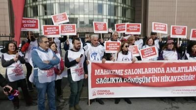 İstanbul Tabip Odası (İTO), Yenidoğan Çetesi Davası'nın görüldüğü Bakırköy Adliyesi