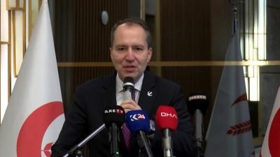 Yeniden Refah Partisi Genel Başkanı Fatih Erbakan, DEM Parti heyetinin