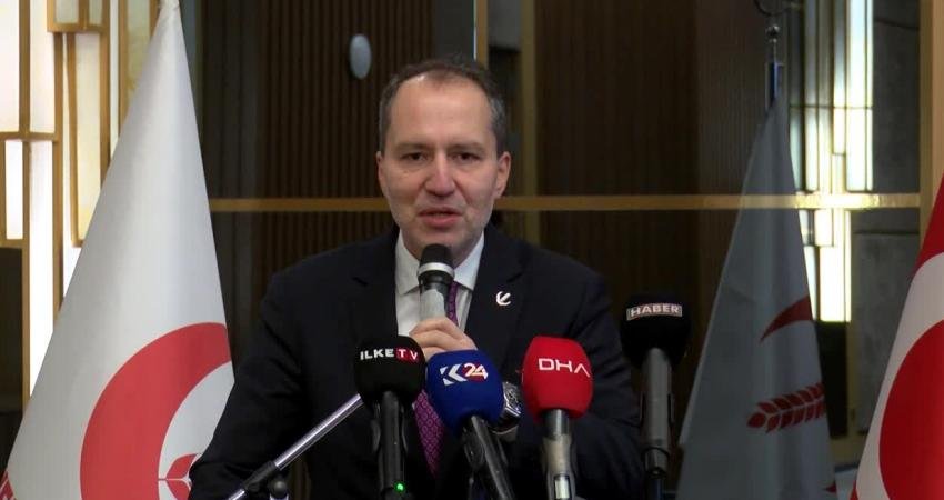 Yeniden Refah Partisi Genel Başkanı Fatih Erbakan, DEM Parti heyetinin