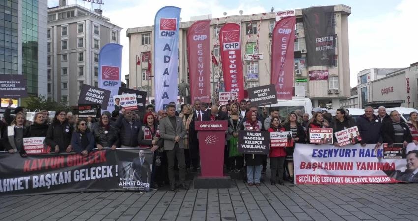 Adalar Belediye Başkanı Ali Ercan Akpolat, Esenyurt’taki Demokrasi Nöbeti'nde; “Atanan