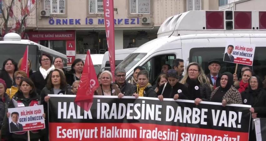 CHP İzmir Milletvekili Yüksel Taşkın, Esenyurt’taki Demokrasi Nöbeti'nde yaptığı konuşmada,