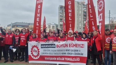 DİSK Genel-İş Genel Başkanı Remzi Çalışkan, DİSK Çukurova Bölge Temsilcisi