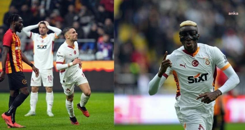 Trendyol Süper Lig'in 17. haftasında lider Galatasaray, deplasmanda Kayserispor'u 5-1
