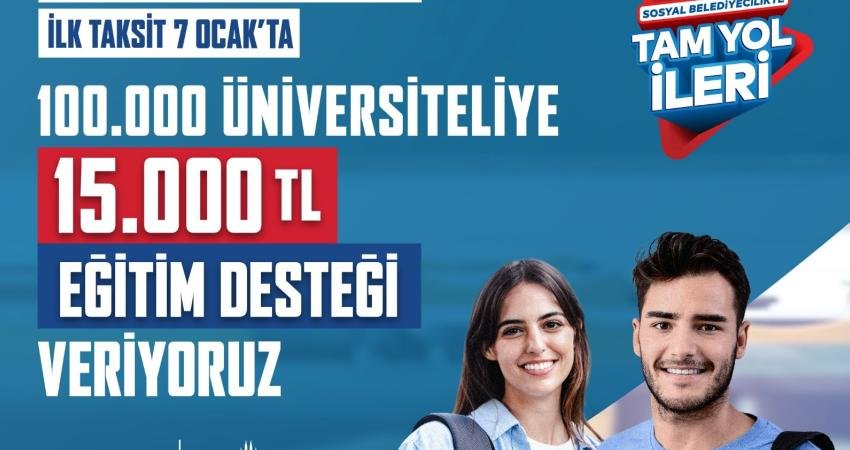 İstanbul Büyükşehir Belediyesi’nin (İBB)  üniversiteli öğrencilere verdiği ‘Genç Üniversiteli Eğitim