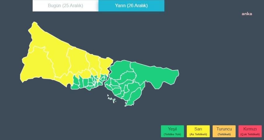 İstanbul Valiliği yarın sabah saatlerinden itibaren Avrupa Yakası'nın kuzey ve