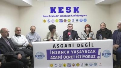 Kamu Emekçileri Sendikaları Konfederasyonu (KESK) Eş Başkanı Ahmet Karagöz, yeni asgari