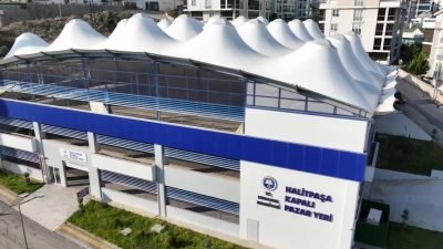 Mudanya Halitpaşa Mahallesi’nde daha önce kapalı pazar yeri olarak inşa