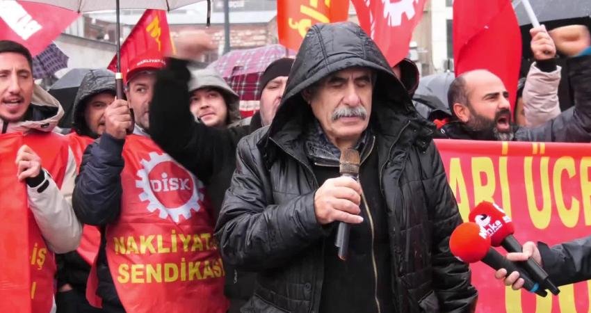 DİSK'e bağlı Nakliyat-İş Sendikası, asgari ücretle ilgili taleplerini dile getirmek