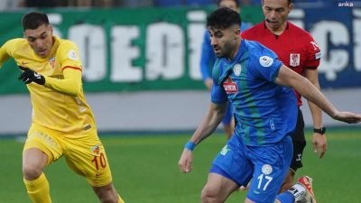 Rizespor, Süper Lig'in 14. haftasında karşı karşıya geldiği Kayserispor’u 3-0 mağlup
