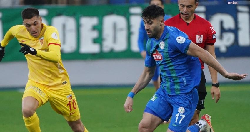 Rizespor, Süper Lig'in 14. haftasında karşı karşıya geldiği Kayserispor’u 3-0 mağlup