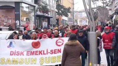 Samsun'da Emekli sendikaları Bağımsız Emekliler Sendikası, Tüm Emekliler Sendikası ve