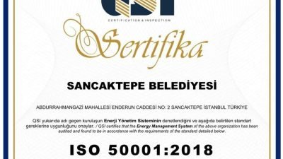 Sancaktepe Belediyesi, iklim değişikliğiyle mücadelede QSI firmasından 50001 Enerji Yönetim