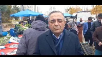 CHP Diyarbakır Milletvekili Sezgin Tanrıkulu, semt pazarındaki esnafın mutsuz, vatandaşın