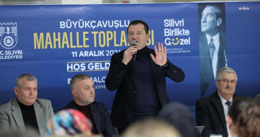 Silivri Belediye Başkanı Bora Balcıoğlu, Büyükçavuşlu Mahallesi’nde düzenlenen Mahalle Toplantısı'na