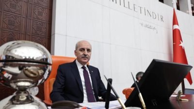 TBMM Başkanı Numan Kurtulmuş, Kazakistan Cumhuriyeti Meclisi Başkanı Yerlan Koşanov