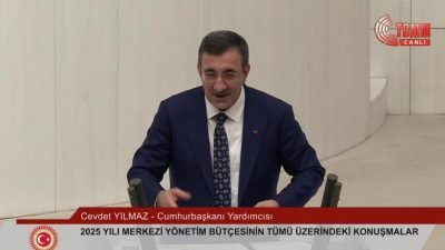 Cumhurbaşkanı Yarımcısı Cevdet Yılmaz, 2025 bütçesi görüşmelerinde, "Bizim belediyelerden beklediğimiz