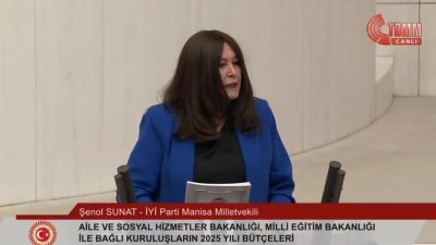 İYİ Parti Manisa Milletvekili Şenol Sunat, TBMM Genel Kurulu’ndaki bütçe