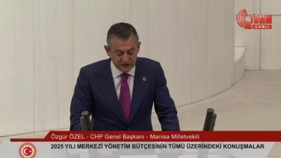 TBMM'de 2025 Yılı Merkezi Yönetim Bütçe Kanunu Teklifi görüşmelerinde konuşan