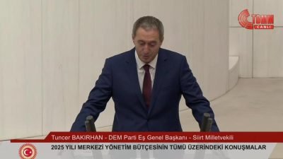 DEM Parti Eş Genel Başkanı Tuncer Bakırhan, 2025 Yılı Merkezi