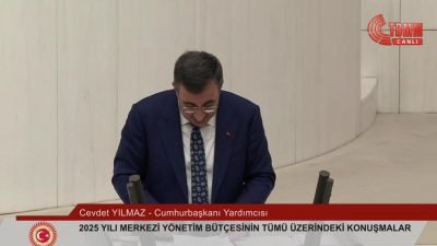 Cumhurbaşkanı Yarımcısı Cevdet Yılmaz, 2025 bütçesi görüşmelerinde, "Suriye'den ülkemize yönelebilecek