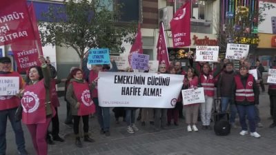 Türkiye İşçi Partisi'ne (TİP) üye emekliler, emekli maaş artışına ilişkin