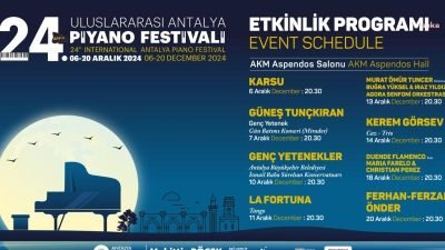 Antalya Büyükşehir Belediyesi tarafından bu yıl 24’üncüsü düzenlenen Uluslararası Antalya