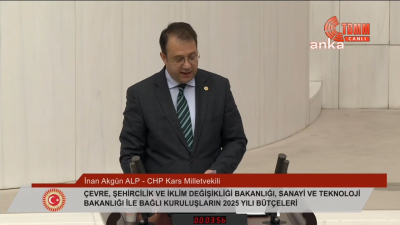 CHP Kars Milletvekili İnan Akgün Alp, TBMM Genel Kurulu'nda bütçe