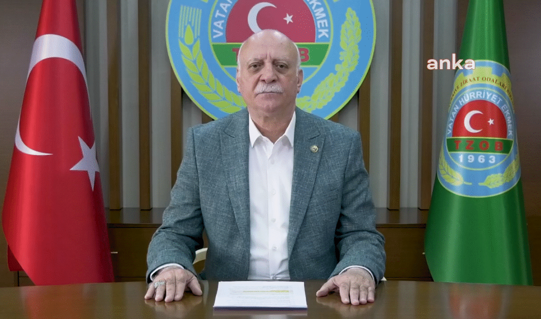 Türkiye Ziraat Odaları Birliği (TZOB) Genel Başkanı Şemsi Bayraktar, Nisan ayı