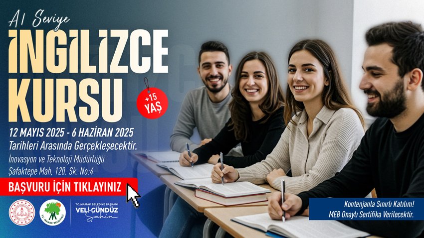 Mamak Belediyesi, yabancı dil öğrenmek isteyen vatandaşlara yönelik ücretsiz A1