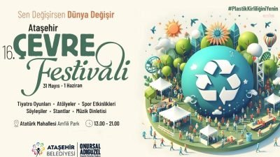 Ataşehir Belediyesi’nin bu yıl 16’ncısını gerçekleştirileceği Çevre Festivali, 31 Mayıs
